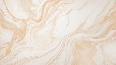 The image features a marble-like surface with a pattern of swirls and waves. The primary subject is the marble-like material, which is the setting and background of the image. The visual style is a close-up of the marble, showcasing its intricate patterns. The colors and mood of the image are predominantly neutral, with the marble's natural colors and the swirls and waves creating a sense of depth and texture.