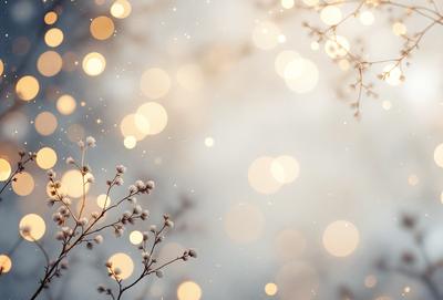 The primary subject of the image is a close-up of a flower, with a focus on its petals and the surrounding white light. The setting is a snowy environment, with the flower being the main object in the foreground. The visual style is a combination of a photo and digital art, creating a unique and artistic representation of the flower. The colors and mood of the image are predominantly white, with the flower and the surrounding light creating a serene and peaceful atmosphere.