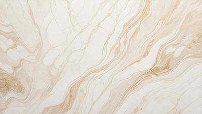 The primary subject of the image is a marble wall with a unique, swirling pattern. The setting is a room with a white background, which contrasts with the marble wall. The visual style is a close-up of the marble wall, showcasing its intricate design. The colors and mood of the image are predominantly white and neutral, with the marble wall adding a touch of warmth and sophistication.