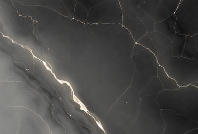 The primary subject of the image is a black and white photo of a cracked, textured surface. The setting is a dark, moody environment, possibly a cave or a rocky landscape. The visual style is a black and white photo, which adds to the dramatic and artistic atmosphere of the scene. The colors and mood are predominantly dark and mysterious, with the cracked surface and textured background creating a sense of depth and intrigue.