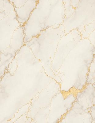 The primary subject of the image is a marble wall with a gold-colored pattern. The setting is a room with a white marble surface. The visual style is a close-up of the marble wall, showcasing the intricate gold pattern. The colors and mood of the image are predominantly white and gold, creating a luxurious and elegant atmosphere.