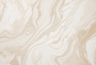 The primary subject of the image is a marble wall with a patterned design. The setting is a room with a white background. The visual style is a close-up of the marble wall, showcasing its intricate design. The colors and mood of the image are predominantly white, giving it a clean and elegant appearance.