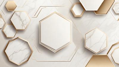 The primary subject of the image is a white, square-shaped object, which appears to be a piece of art or a decorative item. The setting is a marble surface, which adds a sense of luxury and sophistication to the scene. The visual style of the image is a combination of photo and digital art, creating a unique and eye-catching presentation. The colors and mood of the image are predominantly white and neutral, giving it a clean and elegant appearance.