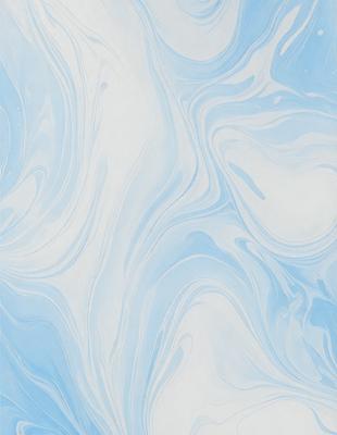 The primary subject of the image is a blue and white swirling pattern, which appears to be a painting or a digital artwork. The setting is a blue background, which complements the swirling pattern. The visual style is a combination of painting and digital art, creating a unique and eye-catching design. The colors and mood of the image are predominantly blue and white, giving it a calming and serene atmosphere.