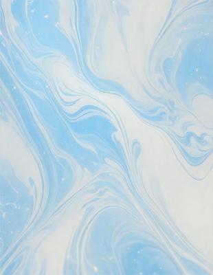 The primary subject of the image is a blue and white swirling pattern, which appears to be a digital art or illustration. The setting is a blue and white background, creating a visually appealing contrast. The visual style suggests that the image is a creative and artistic representation of a swirling pattern. The dominant colors are blue and white, giving the image a calming and serene atmosphere.
