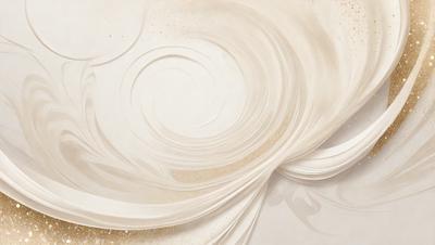 The primary subject of the image is a white, swirling, and curling design, which appears to be a pattern or a piece of art. The setting is a white background, which provides a clean and minimalist appearance. The visual style is a combination of digital art and illustration, as the design seems to be created using a computer or digital tools. The colors and mood of the image are predominantly white, giving it a clean, elegant, and serene atmosphere.