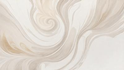 The primary subject of the image is a white and brown swirling pattern, which appears to be a painting or drawing. The setting is a white wall, and the visual style is a combination of artistic elements, such as a painting or drawing, and a digital art or illustration. The colors and mood of the image are predominantly white and brown, creating a sense of depth and complexity in the swirling pattern.