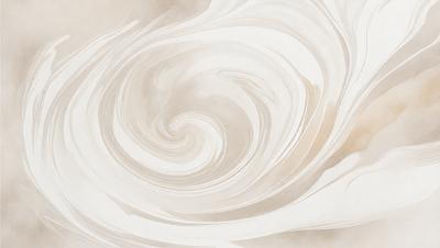 The primary subject of the image is a white spiral pattern, which is the main object, scene, or focus of the image. The setting or background is a white wall, and the visual style appears to be a digital art or illustration. The dominant colors in the image are white, and the overall atmosphere is clean, minimalistic, and visually appealing.