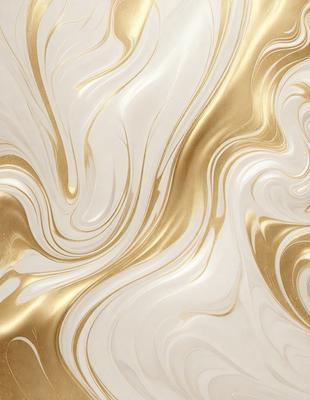 The primary subject of the image is a white and gold wallpaper with a gold and white color scheme. The setting is a room with a white and gold wallpapered wall. The visual style is a patterned wallpaper, which adds a unique and elegant touch to the space. The colors and mood of the image are warm and inviting, creating a cozy and sophisticated atmosphere.