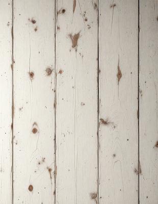 The primary subject of the image is a wooden wall with a white surface. The setting is a room with a wooden floor. The visual style is a photo of a wooden wall with a white surface. The dominant colors are white and brown, creating a warm and natural atmosphere.