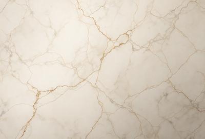 The primary subject of the image is a marble wall with a white and gold color scheme. The setting is a room with a white marble wall, and the visual style is a close-up of the wall. The colors and mood of the image are elegant and sophisticated, with the white marble providing a clean and refined appearance, while the gold accents add a touch of luxury and warmth.