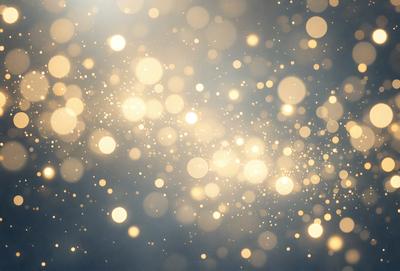 The primary subject of the image is a bright, shining light that is surrounded by a multitude of sparkling lights. The setting appears to be a dark background, which contrasts with the bright light and the sparkling lights. The visual style of the image is a combination of a photo and digital art, creating a unique and eye-catching effect. The colors and mood of the image are predominantly bright and lively, with the sparkling lights adding a sense of energy and excitement to the scene.
