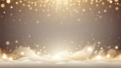 The primary subject of the image is a bright, shining light, possibly a star or a light source, illuminating a snowy background. The setting appears to be a wintery landscape, with snow covering the ground. The visual style of the image is a combination of photo and digital art, creating a unique and captivating scene. The colors and mood of the image are predominantly white and cold, with the bright light adding warmth and contrast to the snowy environment.