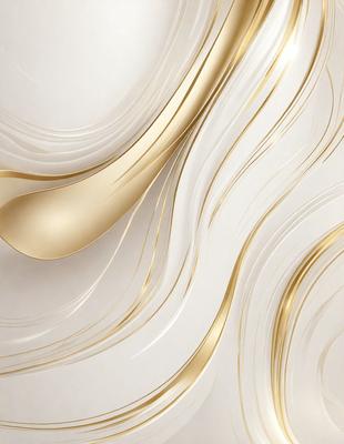 The primary subject of the image is a spoon, which is the main object in the scene. The spoon is made of gold and is placed against a white background. The visual style of the image is a combination of photo and digital art, creating a unique and artistic representation of the spoon. The colors in the image are predominantly white and gold, giving the scene a clean and elegant appearance.