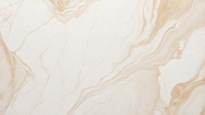 The primary subject of the image is a marble wall with a white and brown color scheme. The setting is a room with a white background, and the visual style is a close-up of the marble wall. The colors and mood of the image are predominantly white and brown, giving it a natural and elegant appearance.