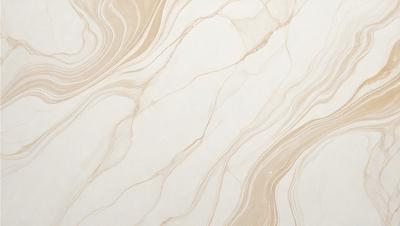 The primary subject of the image is a marble wall with a white and brown color scheme. The setting is a room with a white background, and the visual style is a close-up of the marble wall. The colors and mood of the image are warm and natural, with the marble wall adding a sense of luxury and elegance to the space.