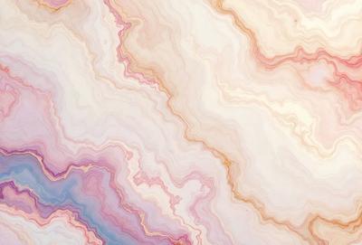 The primary subject of the image is a marbled pattern, which is the main object, scene, or focus of the image. The setting or background features a pink and white marbled surface, which adds to the visual style of the image. The colors and mood of the image are predominantly pink and white, creating a warm and inviting atmosphere.