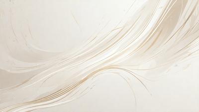 The primary subject of the image is a white, flowing, and curly hair. The setting is a white background, which creates a clean and minimalistic appearance. The visual style is a combination of a photo and digital art, as it appears to be a close-up of the hair, but the background is white, which is not typical of a photo. The colors and mood of the image are predominantly white, giving it a calm and serene atmosphere.
