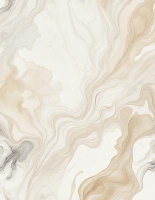 The image features a white and brown marbled pattern, which gives it a unique and elegant appearance. The primary subject is the marbled pattern, which is the main focus of the image. The setting is a white and brown marbled surface, which serves as the backdrop for the pattern. The visual style is a combination of photo and digital art, as the marbled pattern appears to be a blend of both. The colors and mood of the image are predominantly white and brown, creating a sense of sophistication and