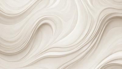 The primary subject of the image is a white, swirling, and flowing pattern. The setting is a white background, which creates a clean and minimalist appearance. The visual style is a combination of digital art and illustration, as the pattern appears to be a digital creation. The colors and mood of the image are predominantly white, giving it a calm and serene atmosphere.