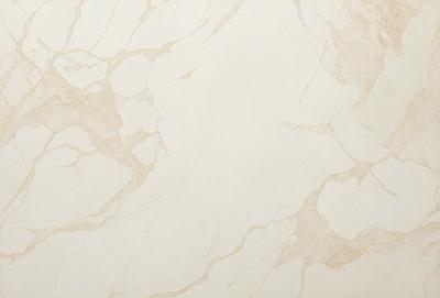 The primary subject of the image is a white marble wall with a pattern of brown and white veins. The setting is a room with a white background, and the visual style is a photo. The dominant colors are white and brown, creating a clean and natural atmosphere.