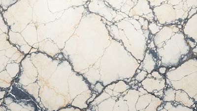 The primary subject of the image is a marble wall with a blue and white color scheme. The setting is a room with a white tile floor. The visual style is a close-up of the marble wall, showcasing its intricate patterns and textures. The colors and mood of the image are elegant and sophisticated, with the blue and white marble creating a sense of luxury and refinement.