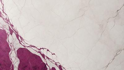 The primary subject of the image is a white wall with a purple border. The setting is a room with a white wall, and the visual style is a photo. The dominant colors are white and purple, creating a calm and serene atmosphere.