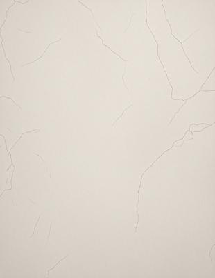The primary subject of the image is a white wall with a cracked texture. The setting is a room with a white background. The visual style is a close-up of the wall, showcasing its unique texture. The colors and mood of the image are predominantly white, giving it a clean and minimalist appearance.
