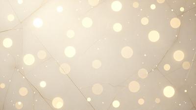 The primary subject of the image is a wall with a pattern of gold dots. The setting is a room with a white background. The visual style is a patterned wallpaper, giving the room a warm and inviting atmosphere. The dominant colors are gold and white, creating a sense of elegance and sophistication.
