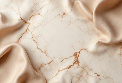 The primary subject of the image is a marble table with a white surface. The table appears to be made of marble, and it has a white marble-like texture. The setting is a room with a marble table, and the visual style is a close-up of the marble table. The colors and mood of the image are predominantly white, giving it a clean and elegant appearance.