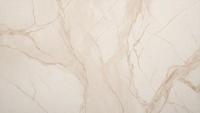 The primary subject of the image is a marble wall with a brown and white pattern. The setting is a room with a white background. The visual style is a close-up of the marble wall, showcasing its intricate design. The colors and mood of the image are warm and elegant, with the brown and white pattern adding a touch of sophistication to the overall atmosphere.