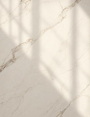 The primary subject of the image is a marble countertop with a white background. The countertop appears to be made of marble, giving it a luxurious and elegant appearance. The visual style of the image is a photo, capturing the natural beauty and texture of the marble surface. The colors in the image are predominantly white, giving it a clean and sophisticated look. The overall atmosphere of the image is one of elegance and refinement, showcasing the beauty of the marble countertop