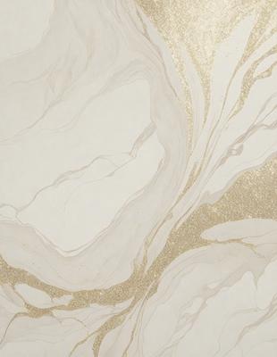The primary subject of the image is a marble wall with a gold-colored design. The setting is a room with a white marble wall, and the visual style is a combination of a photo and digital art. The dominant colors are gold and white, creating a luxurious and elegant atmosphere.