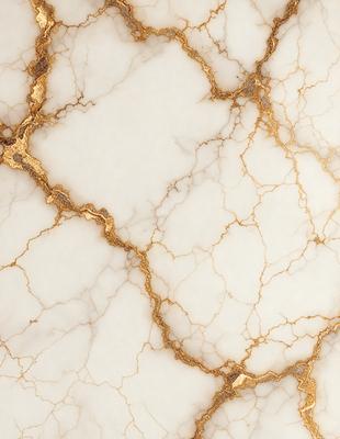The primary subject of the image is a marble wall with gold veins. The setting is a room with a white marble surface. The visual style is a close-up of the marble wall, showcasing the gold veins. The colors and mood of the image are predominantly white and gold, giving it a luxurious and elegant appearance.