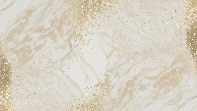 The primary subject of the image is a marble-like surface with a gold and white color scheme. The setting is a bathroom, and the visual style is a close-up of the marble surface. The colors and mood of the image are elegant and sophisticated, with the gold and white tones creating a luxurious and refined atmosphere.