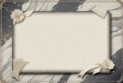 The primary subject of the image is a white card with a bow on it. The card is placed on a marble surface, which serves as the setting and background of the scene. The visual style of the image is a photo, capturing the details of the card and the marble surface. The colors and mood of the image are predominantly white, giving it a clean and elegant appearance.