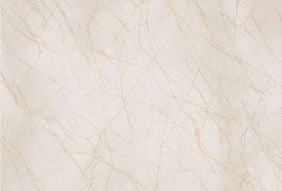 The primary subject of the image is a white marble wall with a pattern of veins and cracks. The setting is a room with a white marble floor. The visual style is a close-up of the marble wall, showcasing its unique texture and pattern. The colors and mood of the image are predominantly white, giving it a clean and elegant appearance.