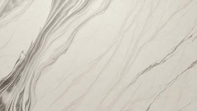 The primary subject of the image is a marble-like pattern, which is the main focus of the image. The setting is a white wall, and the visual style appears to be a combination of a photo and a drawing. The colors and mood of the image are predominantly white, giving it a clean and minimalist appearance.