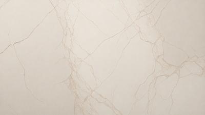 The primary subject of the image is a white marble wall with a pattern of brown veins. The setting is a room with a white background, and the visual style is a close-up of the marble wall. The colors and mood of the image are predominantly white and neutral, with the brown veins adding a touch of warmth and natural texture to the marble surface.
