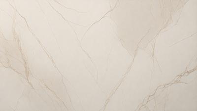 The primary subject of the image is a white marble wall with a pattern of veins. The setting is a room with a white background, and the visual style is a photo. The colors and mood of the image are predominantly white, giving it a clean and elegant appearance.