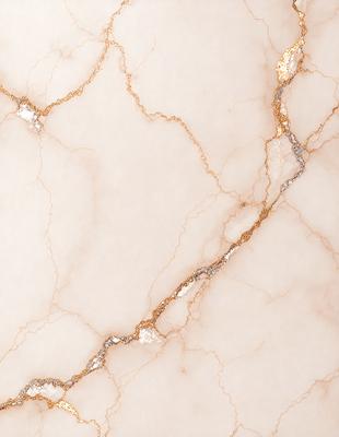 The primary subject of the image is a marble wall with a gold-colored vein running through it. The setting is a room with a white marble surface, which adds to the elegance of the scene. The visual style is a close-up of the marble wall, showcasing the intricate details of the vein. The colors and mood of the image are predominantly white and gold, creating a sense of luxury and sophistication.