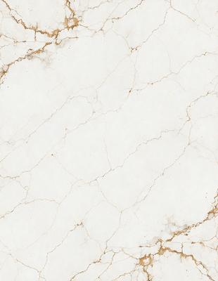 The primary subject of the image is a white marble wall with a pattern of brown spots. The setting is a room with a white marble floor. The visual style is a close-up of the marble wall, showcasing its unique texture and pattern. The colors and mood of the image are predominantly white and neutral, with the brown spots adding a touch of warmth and interest to the marble surface.