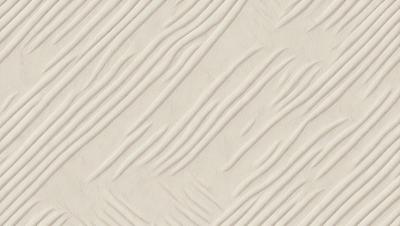 The image features a white wall with a pattern of wavy lines. The wall appears to be made of a material that resembles a textured wallpaper or a painted surface. The wavy lines create a visually interesting and somewhat abstract design. The overall atmosphere of the image is clean and minimalistic, with the focus on the pattern and texture of the wall.
