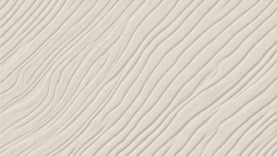The primary subject of the image is a wall with a patterned texture. The setting is a room with a white color scheme. The visual style is a close-up of the wall, showcasing the intricate pattern. The dominant colors are white and beige, creating a clean and elegant atmosphere.