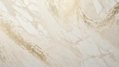 The primary subject of the image is a marble wall with a gold-colored pattern. The setting is a room with a white background. The visual style is a close-up of the marble wall, showcasing the intricate gold pattern. The colors and mood of the image are elegant and sophisticated, with the gold pattern adding a touch of luxury and refinement to the marble wall.