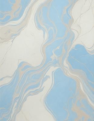 The primary subject of the image is a marble-like pattern, which is the main object, scene, or focus of the image. The setting or background features a blue and white marble-like pattern, creating a visually appealing and unique design. The visual style of the image is a combination of photo and digital art, as it captures the intricate details of the marble-like pattern. The colors and mood of the image are predominantly blue and white, giving it a clean, elegant, and soph