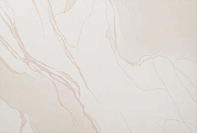 The primary subject of the image is a marble-like surface with a white and brown color scheme. The setting is a room with a white wall, and the visual style appears to be a combination of a photo and a drawing. The colors and mood of the image are warm and inviting, with the marble surface adding a touch of elegance and sophistication.