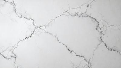 The primary subject of the image is a white marble wall with a cracked and textured appearance. The setting is a room with a white marble surface, which adds to the overall atmosphere. The visual style is a close-up of the marble wall, showcasing its unique texture and appearance. The colors in the image are predominantly white, giving the scene a clean and minimalist feel.