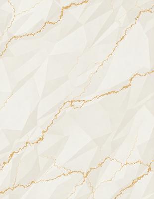 The primary subject of the image is a white and gold marble wall with a patterned design. The setting is a room with a white and gold marble floor. The visual style is a combination of digital art and illustration, creating a unique and intricate pattern on the wall. The colors and mood of the image are predominantly white and gold, giving it a luxurious and elegant appearance.