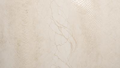 The primary subject of the image is a white, textured wall with a patterned texture. The setting is a room with a white wall, and the visual style is a close-up of the wall. The colors and mood of the image are predominantly white, giving it a clean and minimalist appearance.